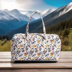 Vera Bradley Disney MICKEY MOUSE FAMILY FUN MULTI Large Travel Duffel